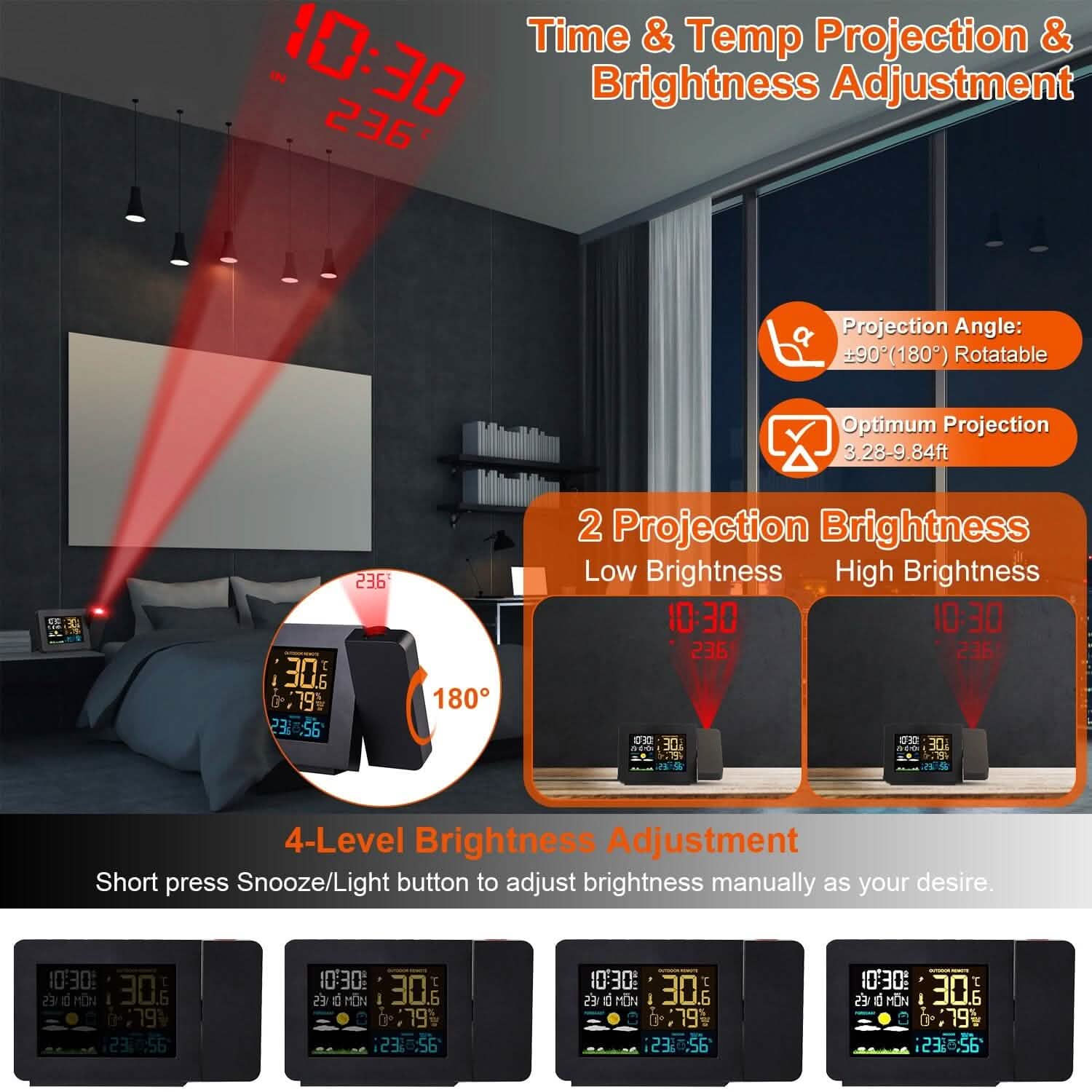 Atomic Projection Alarm Clock by DailySale