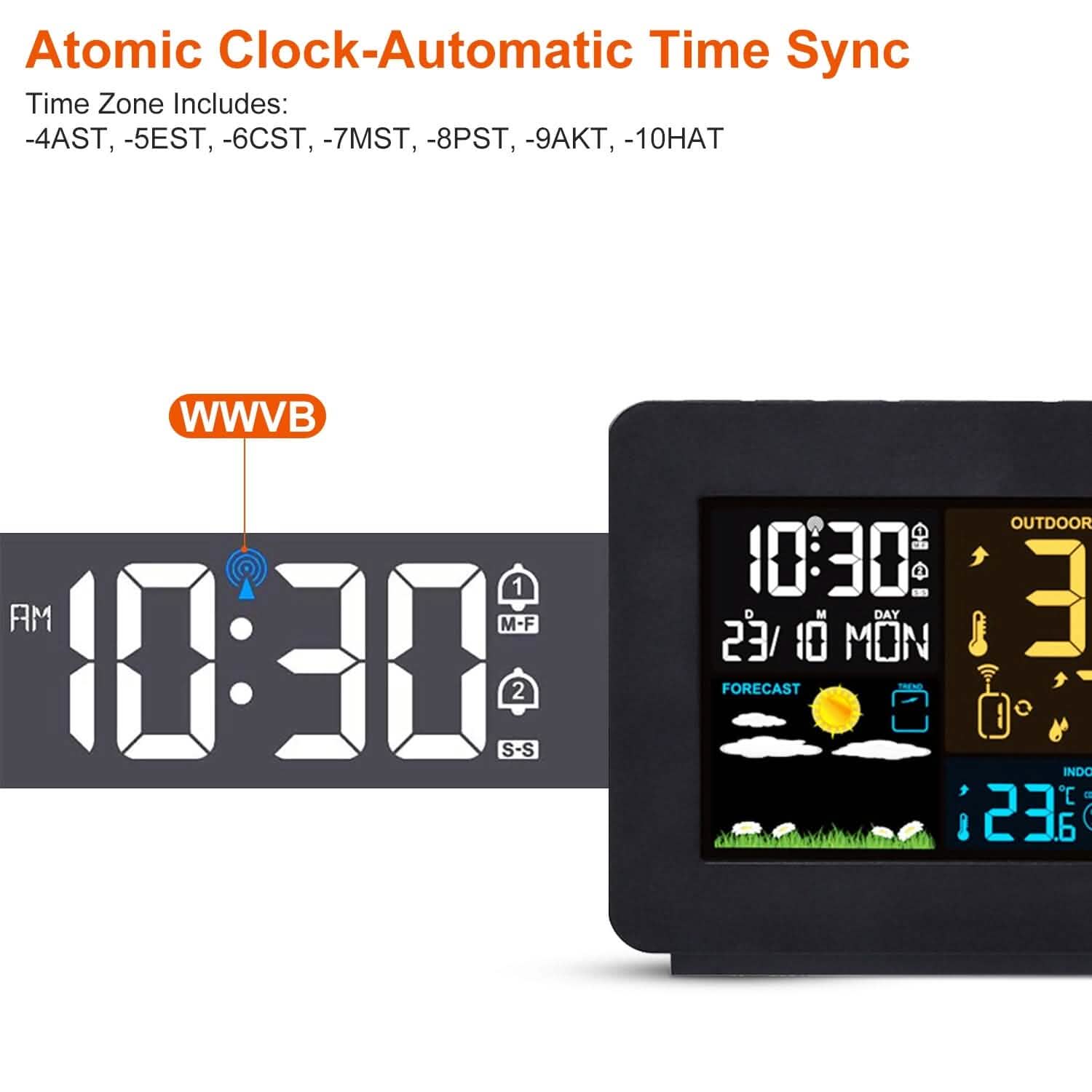 Atomic Projection Alarm Clock by DailySale