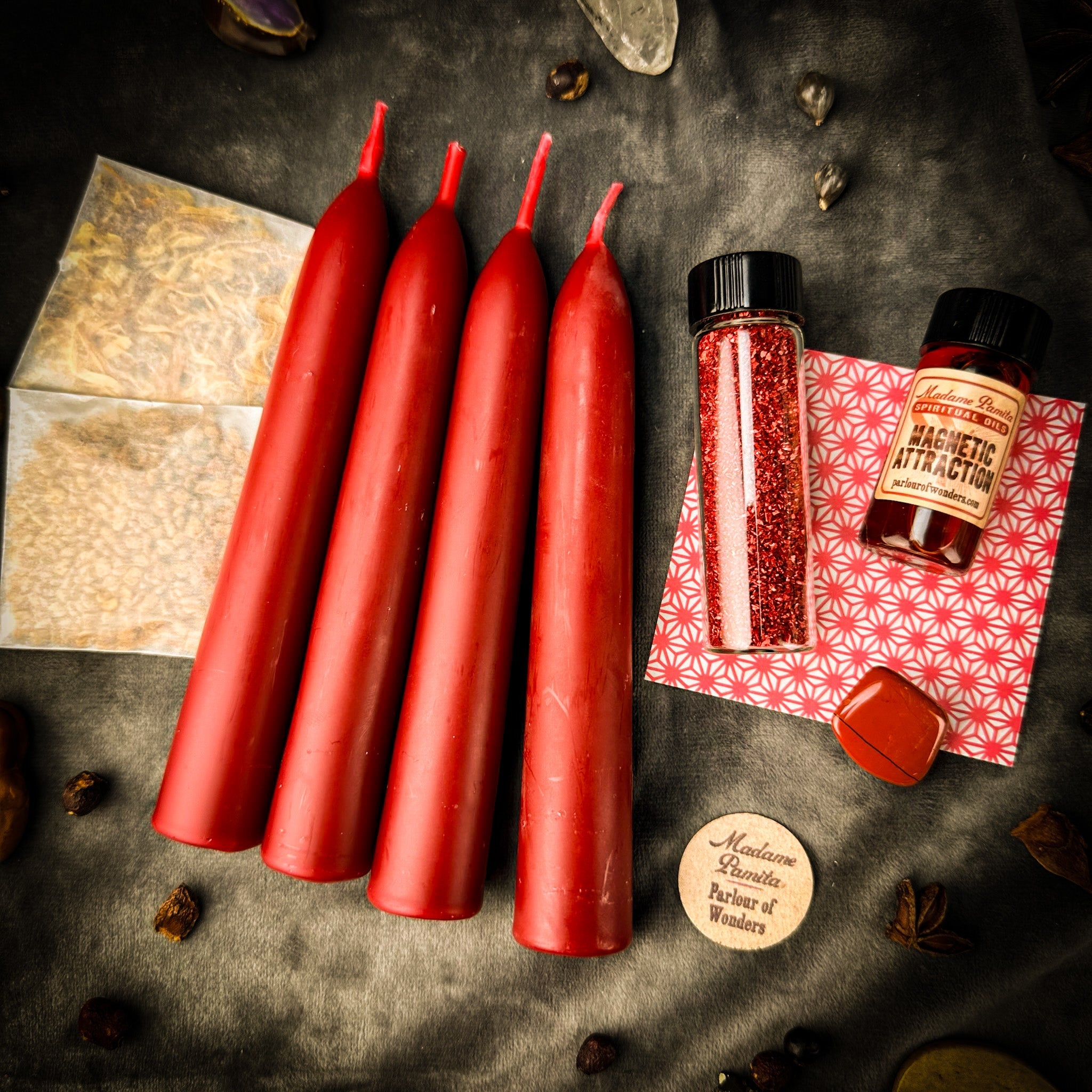 Attraction Candle Spell Booster Pack - Add Magnetism to Any Candle Spell Kit by Parlour of Wonders