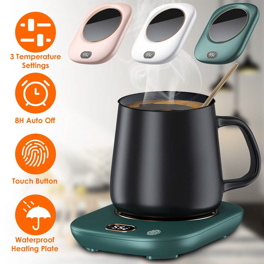 Auto Shut Off USB Coffee Mug Heating Plate with 3 Temperature Setting by DailySale