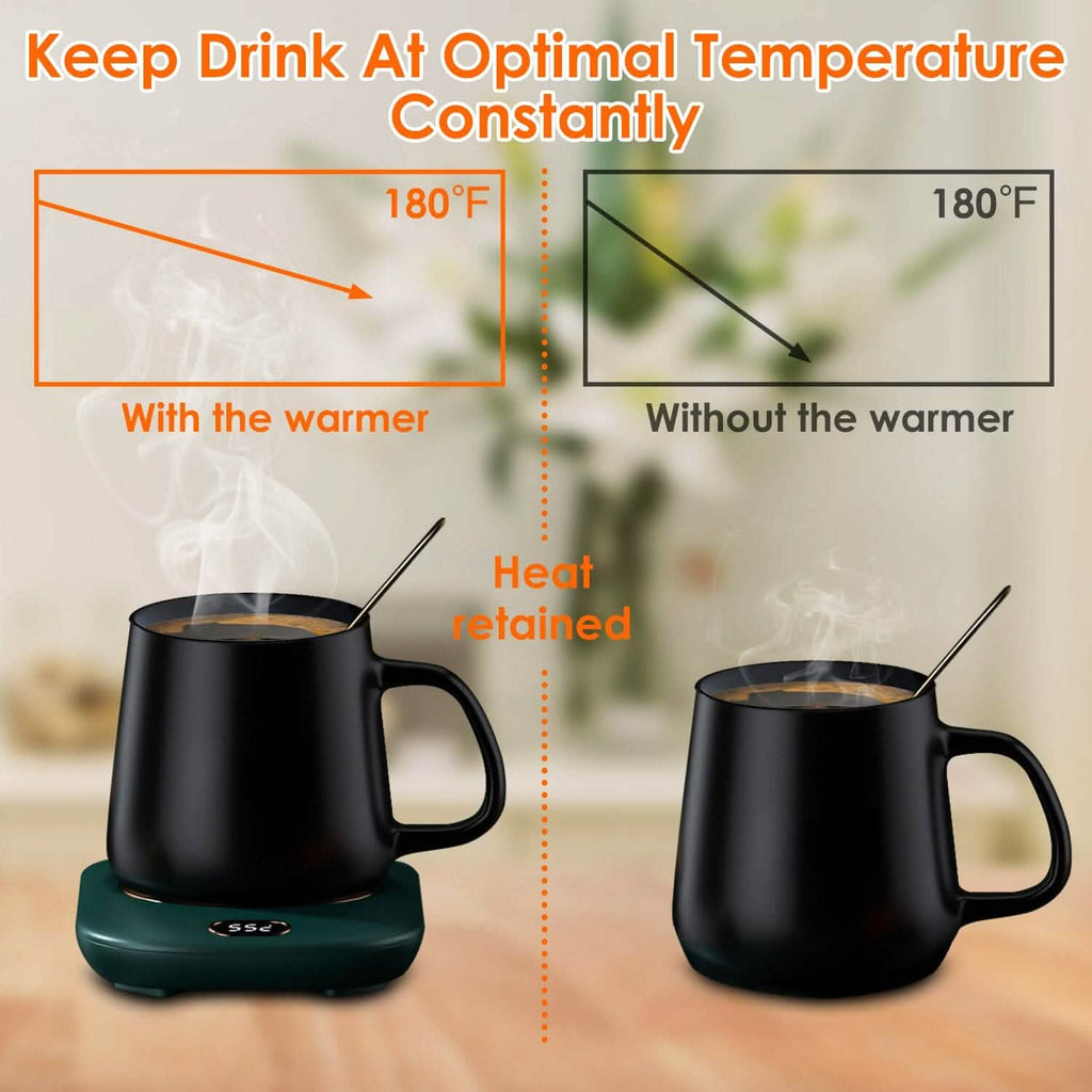 Auto Shut Off USB Coffee Mug Heating Plate with 3 Temperature Setting by DailySale