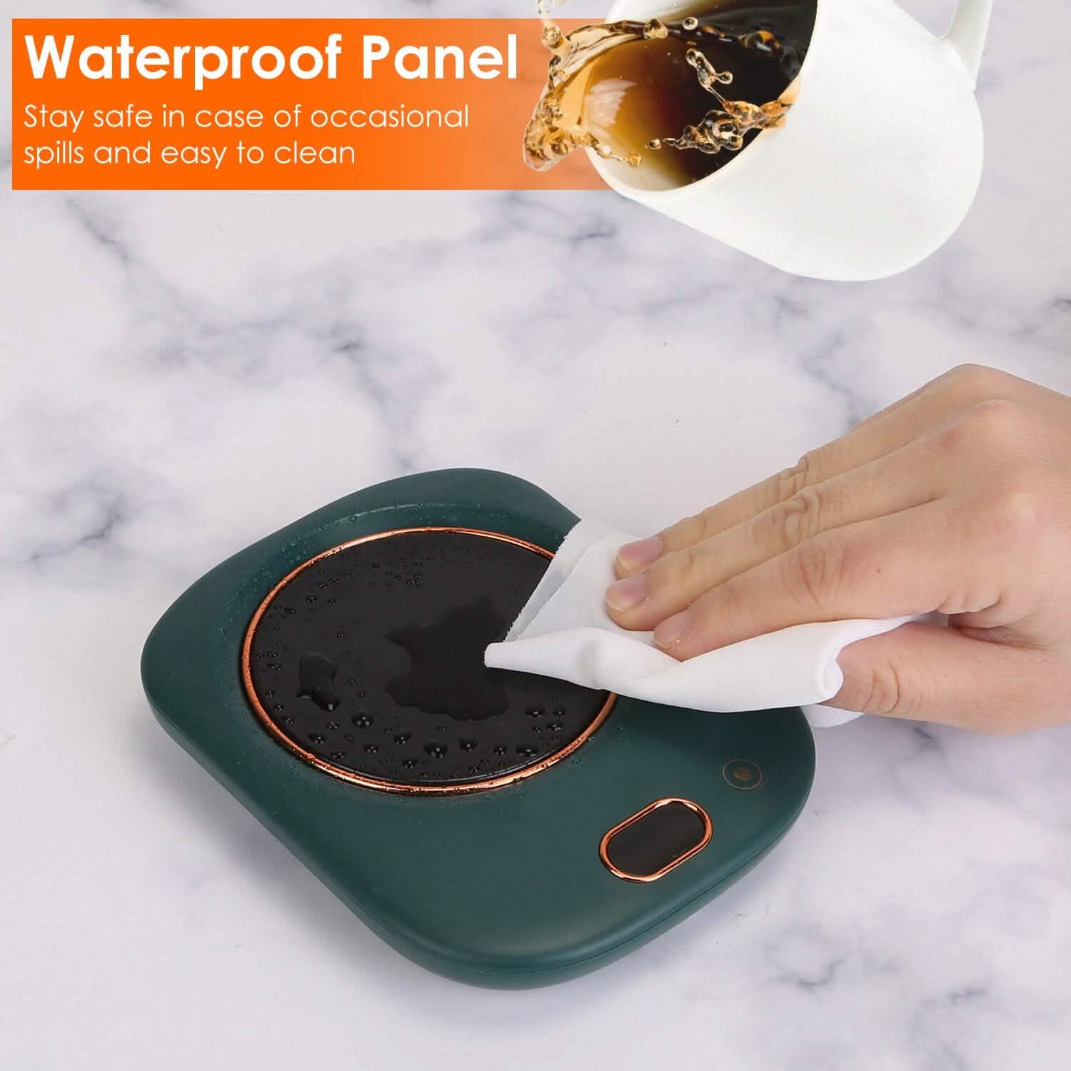 Auto Shut Off USB Coffee Mug Heating Plate with 3 Temperature Setting by DailySale