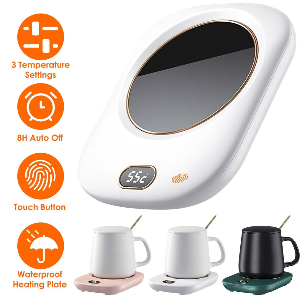 Auto Shut Off USB Coffee Mug Heating Plate with 3 Temperature Setting by DailySale
