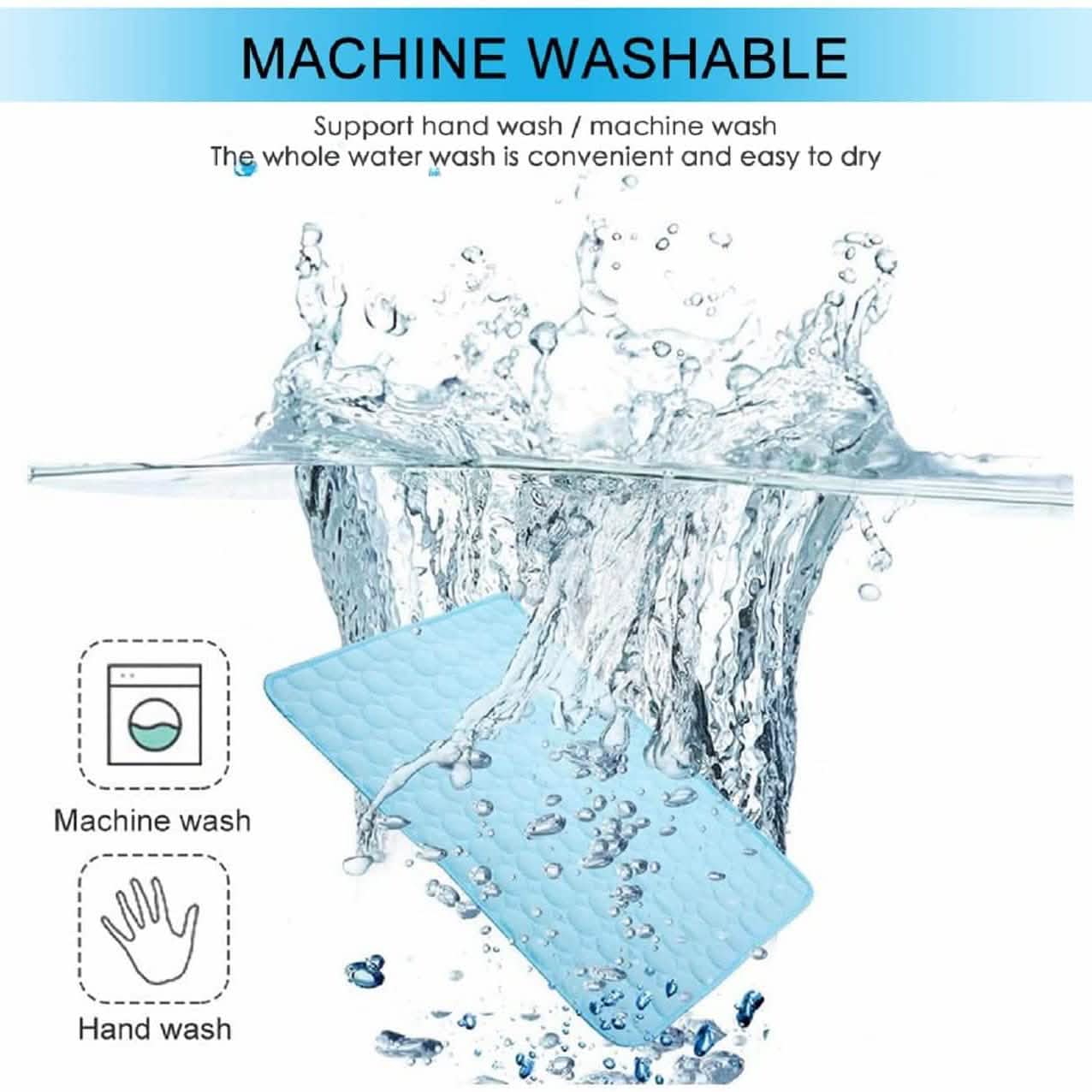 Automatic Cooling Dog Mat Washable Pet Sleeping Blanket Mat by DailySale