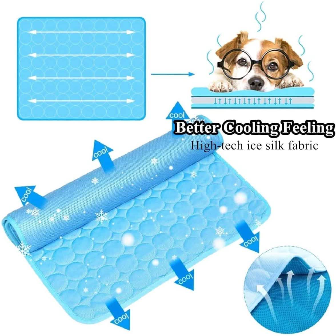 Automatic Cooling Dog Mat Washable Pet Sleeping Blanket Mat by DailySale