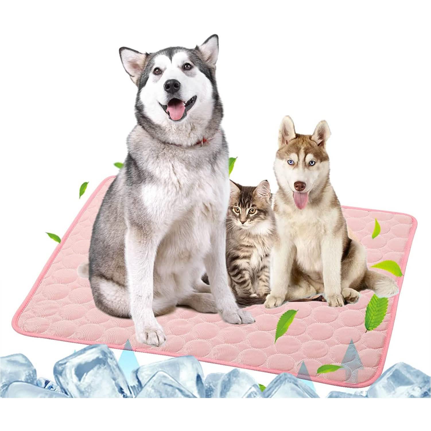 Automatic Cooling Dog Mat Washable Pet Sleeping Blanket Mat by DailySale
