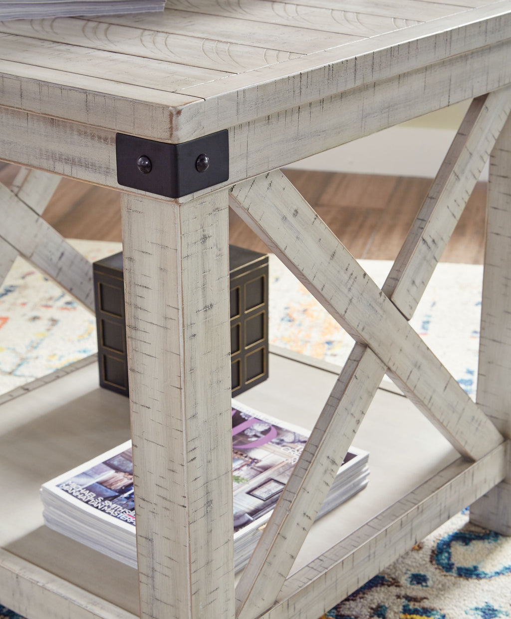 Carynhurst - Rectangular End Table - Whitewash by Unique Piece Furniture