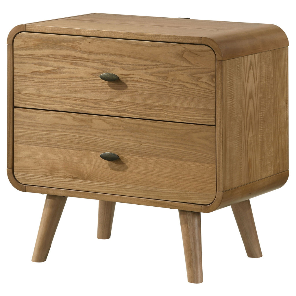 Robyn 2-drawer Nightstand Bedside Table Light Ash by Unique Piece Furniture