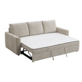 Leira - Linen Pull Out Sleeper Sofa - Beige by Unique Piece Furniture