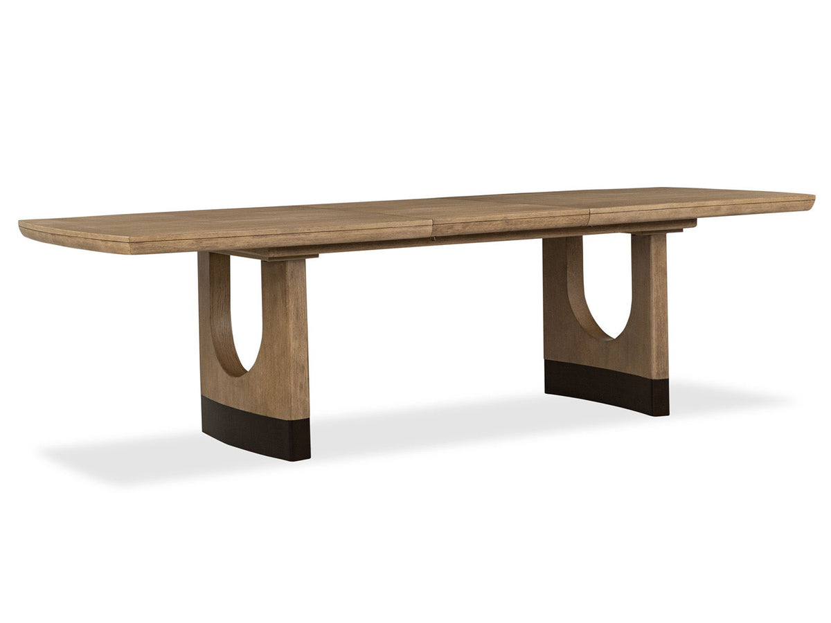Tristan - Extendable Trestle Dining Table - Swiss Coffee by Unique Piece Furniture