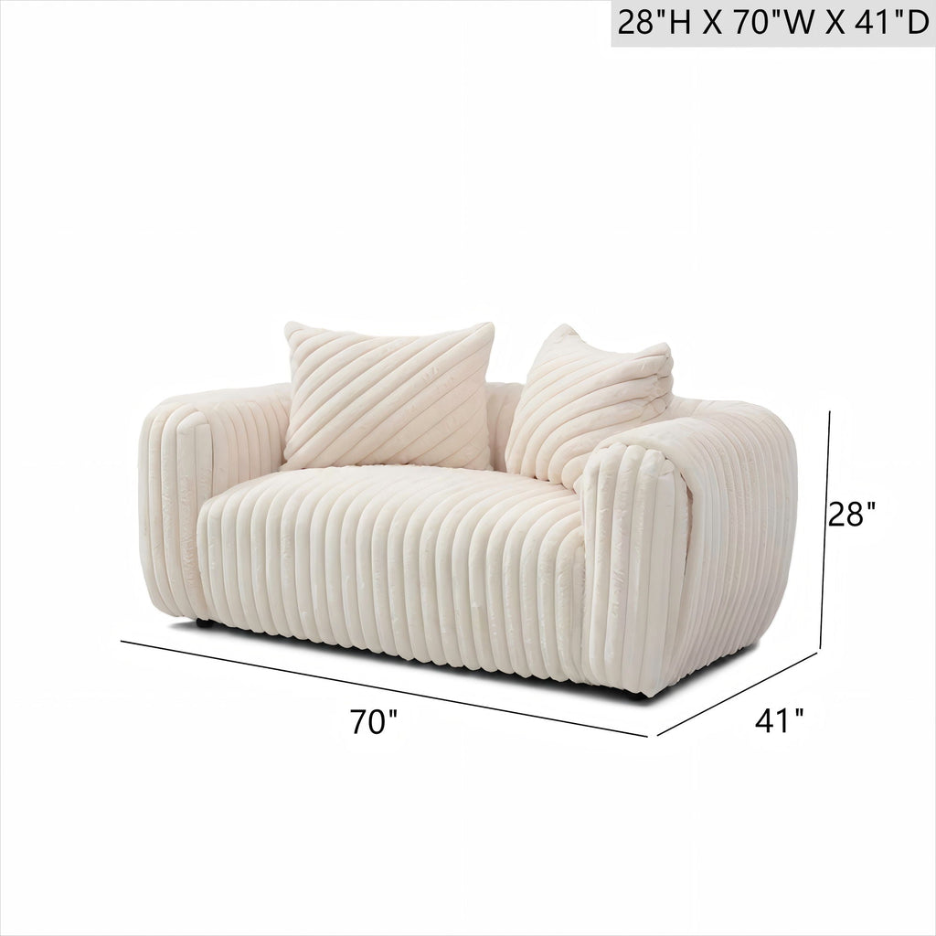 Cancun - Loveseat - White by Unique Piece Furniture