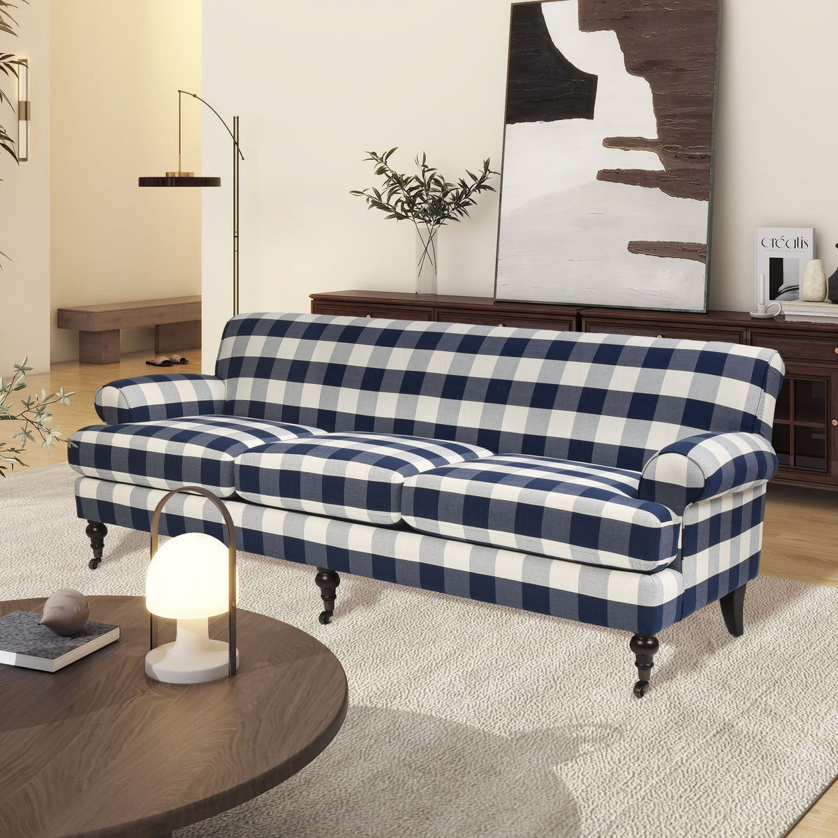 Alana Lawson - Modern Three Cushion Tightback Sofa by Unique Piece Furniture