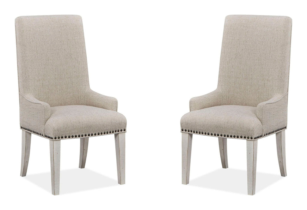 Bronwyn - Upholstered Host Side Chair (Set of 2) - Alabaster by Unique Piece Furniture