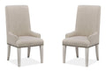 Bronwyn - Upholstered Host Side Chair (Set of 2) - Alabaster by Unique Piece Furniture