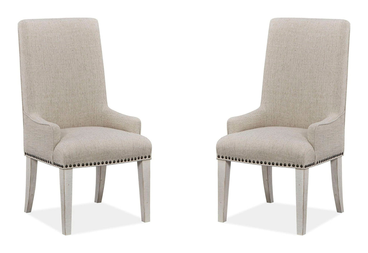 Bronwyn - Upholstered Host Side Chair (Set of 2) - Alabaster by Unique Piece Furniture