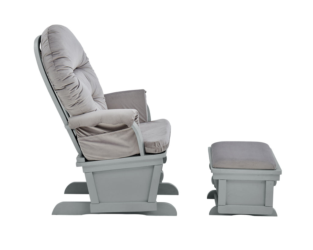 Madison - Glider And Ottoman - Gray by Unique Piece Furniture