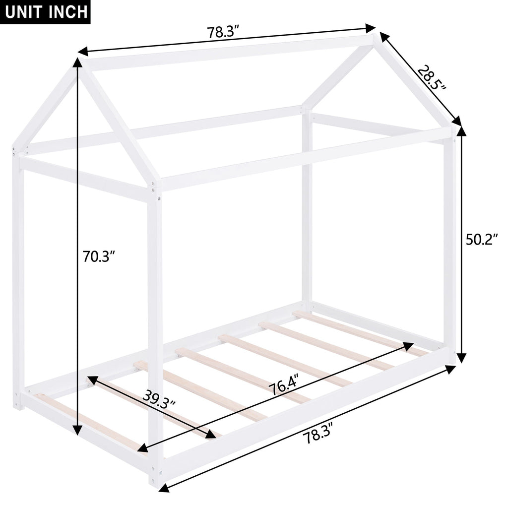 Wooden House Shaped Bed by Unique Piece Furniture
