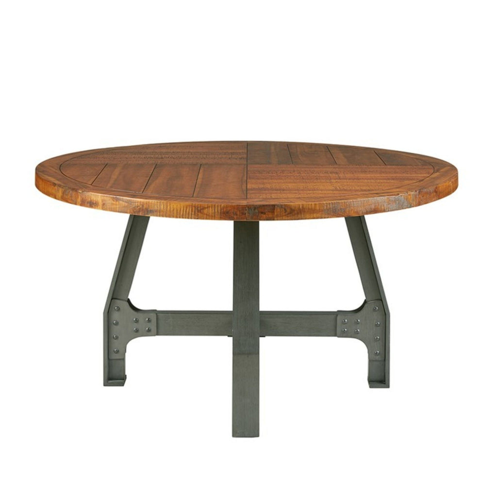 Lancaster - Round Dining / Gathering Table With Adjustable Height - Walnut by Unique Piece Furniture