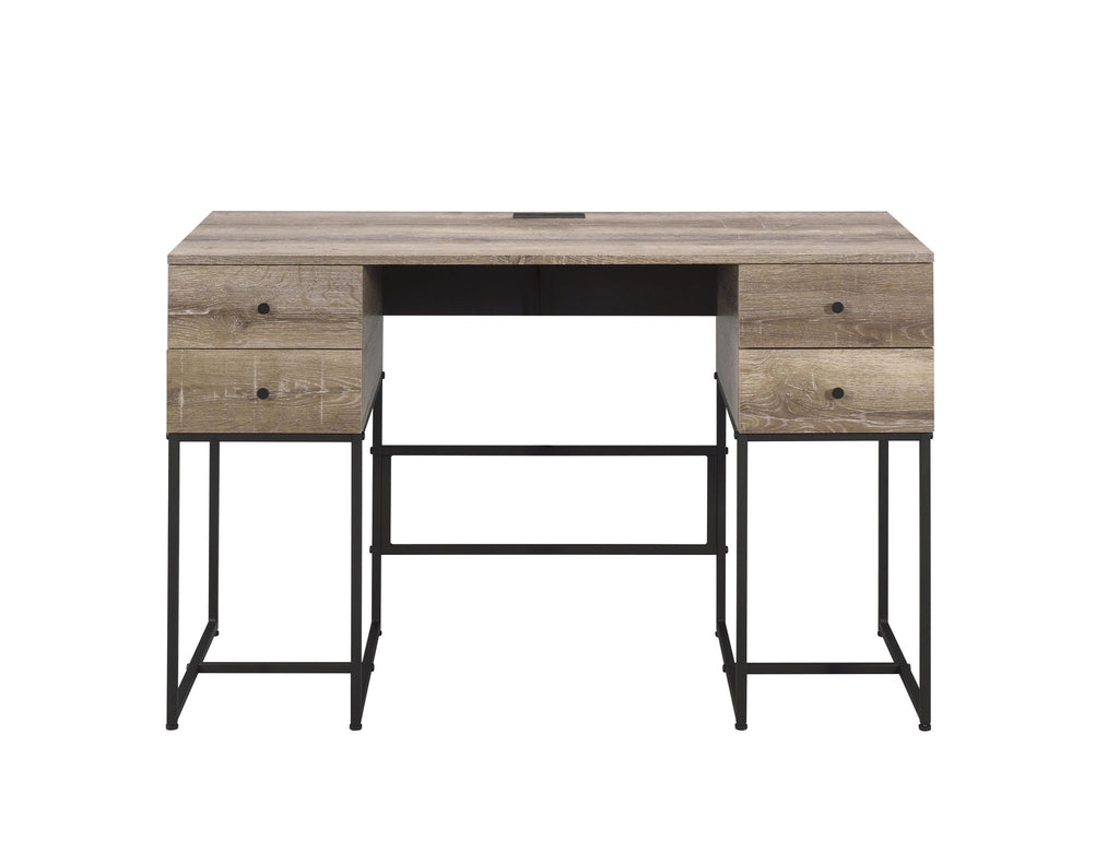 Desirre - Wirting Desk With USB Port - Oak by Unique Piece Furniture