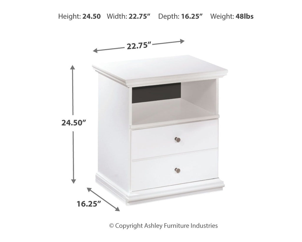 Bostwick Shoals - One Drawer Night Stand - White by Unique Piece Furniture