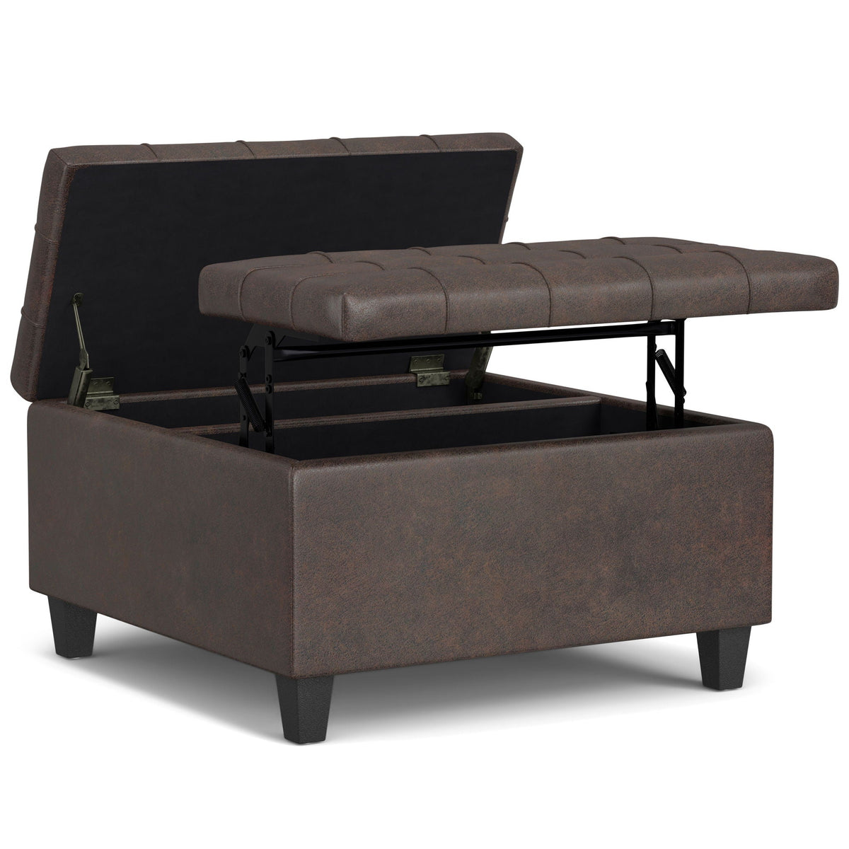 Harrison - Upholstered Coffee Table Storage Ottoman by Unique Piece Furniture