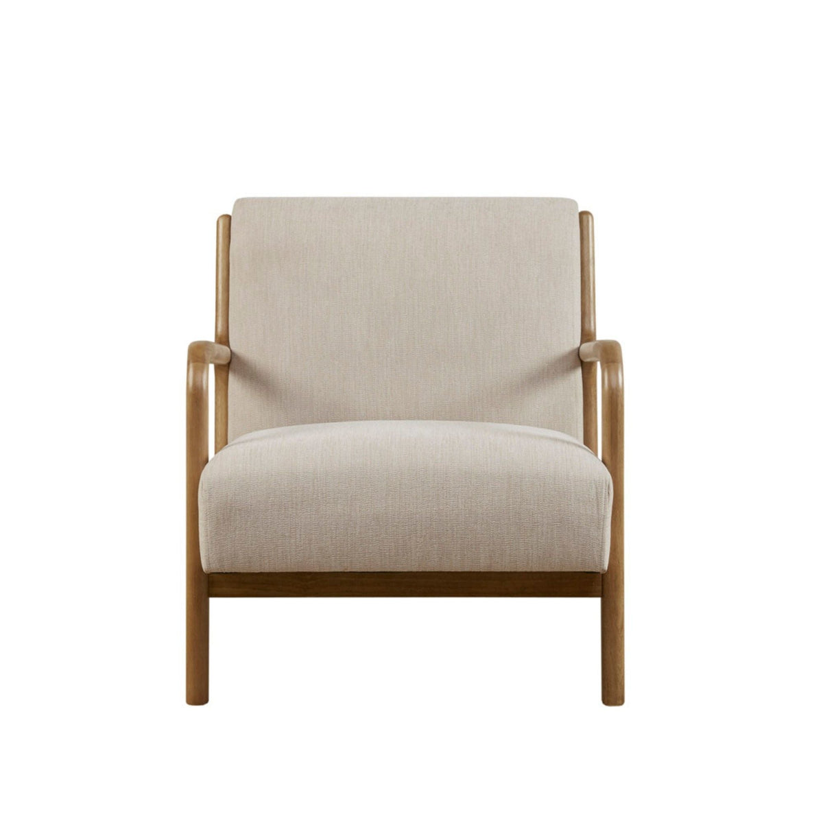 Mid-Century Style Lounge Chair With Upholstered Seat by Unique Piece Furniture
