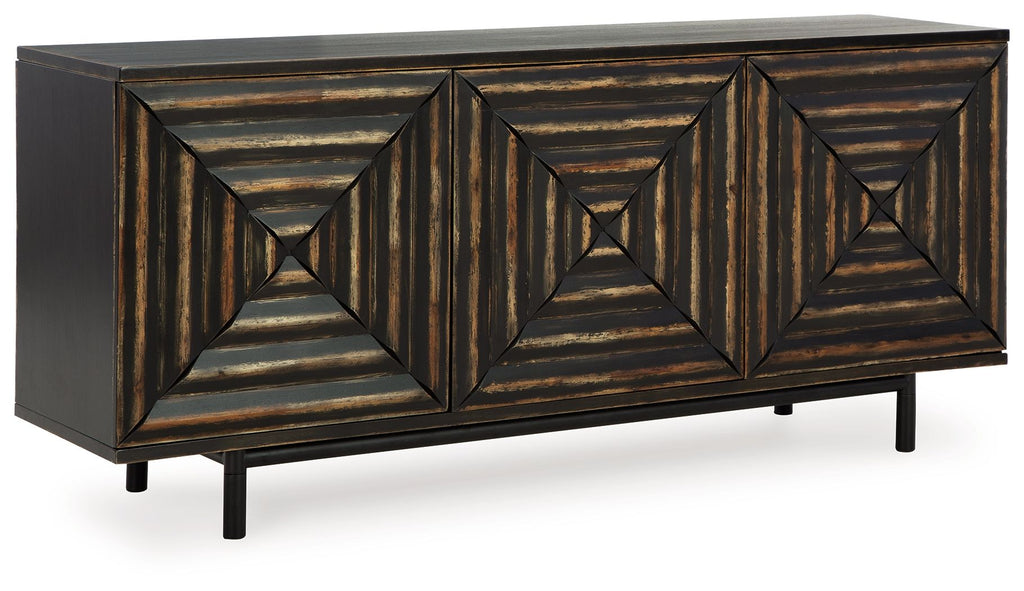 Fair Ridge - Accent Cabinet - Distressed Black by Unique Piece Furniture