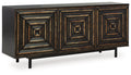 Fair Ridge - Accent Cabinet - Distressed Black by Unique Piece Furniture