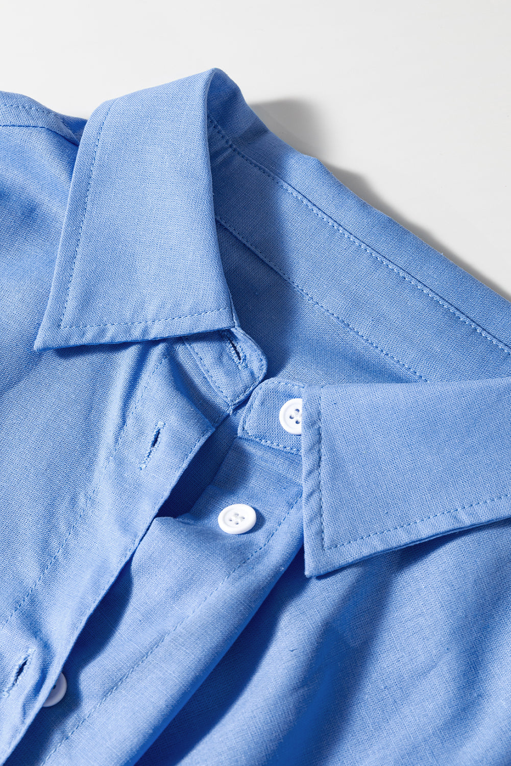 Blue Boyfriend Chest Pocket Tunic Shirt by Wild and Free Boutique