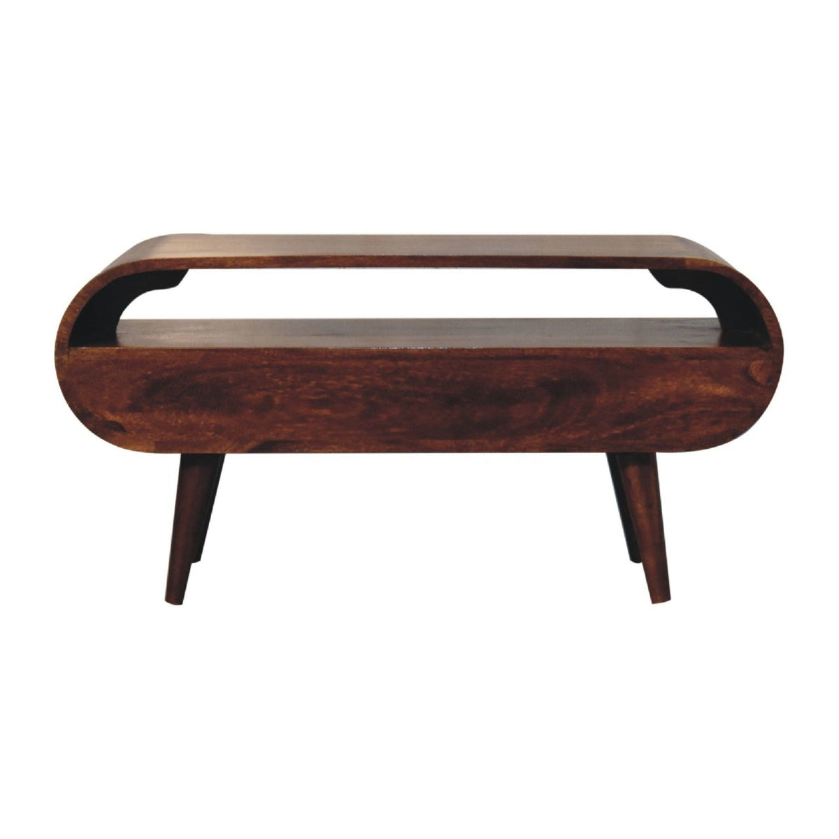 Solid Wood Circular TV Stand by Unique Piece Furniture
