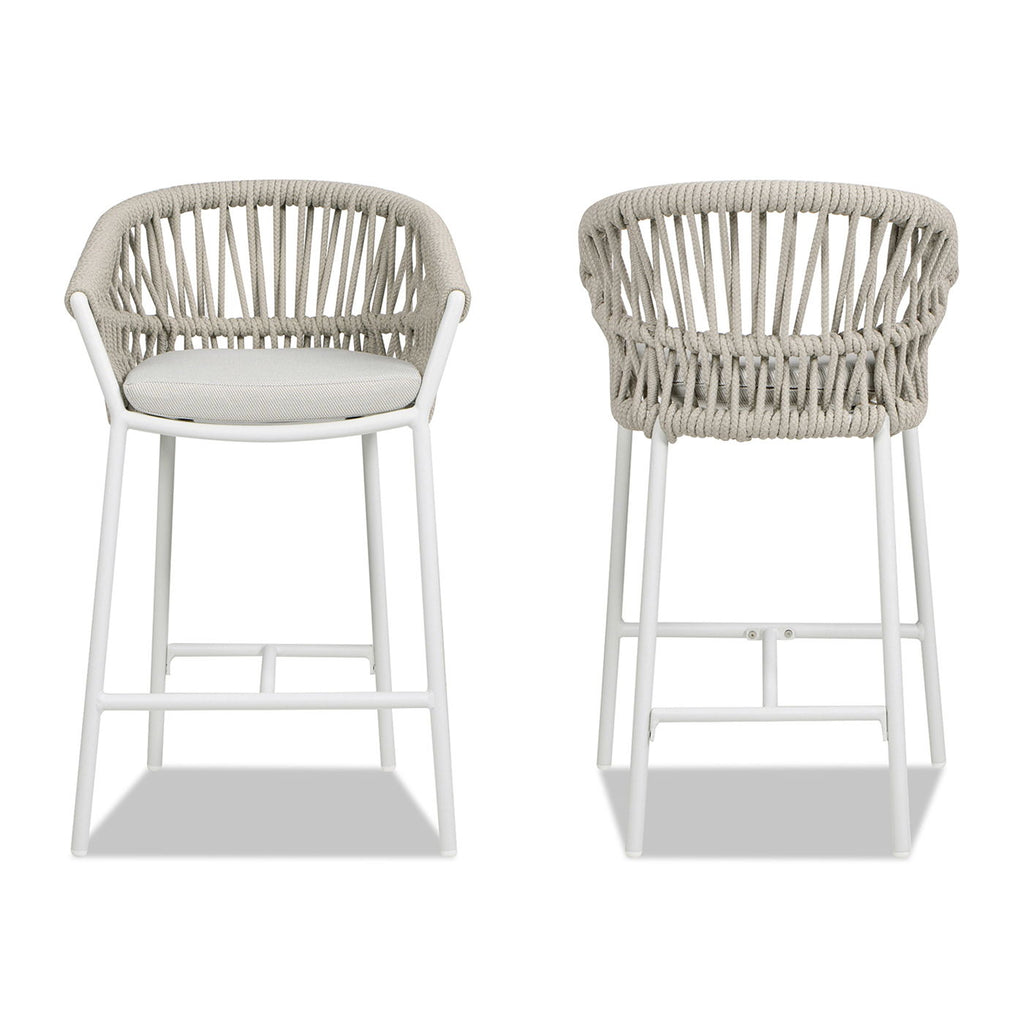Maiden - Patio Counter Stool Sunproof Olefin (Set of 2) by Unique Piece Furniture