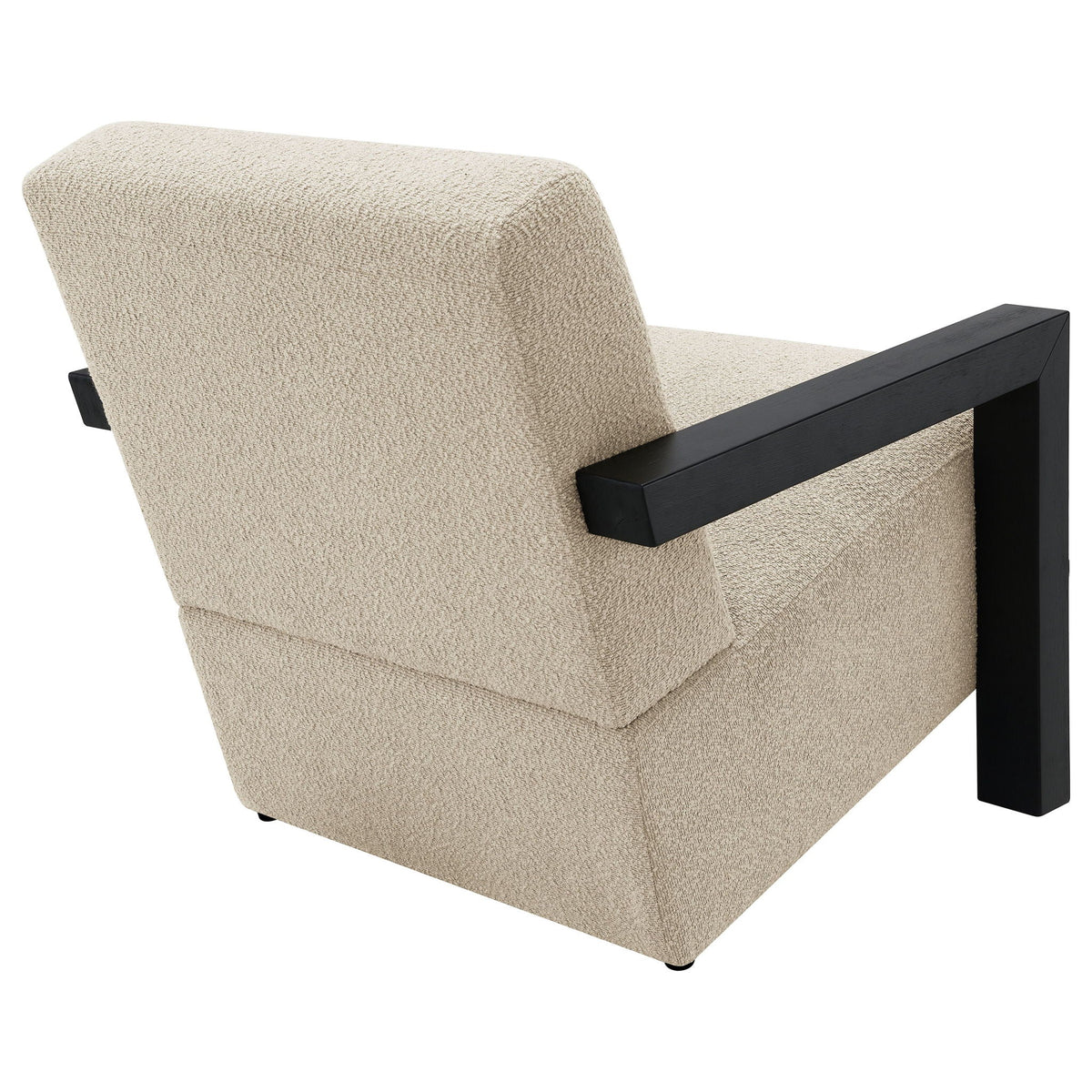 Fitzroy Boucle Upholstered Accent Arm Chair Latte by Unique Piece Furniture