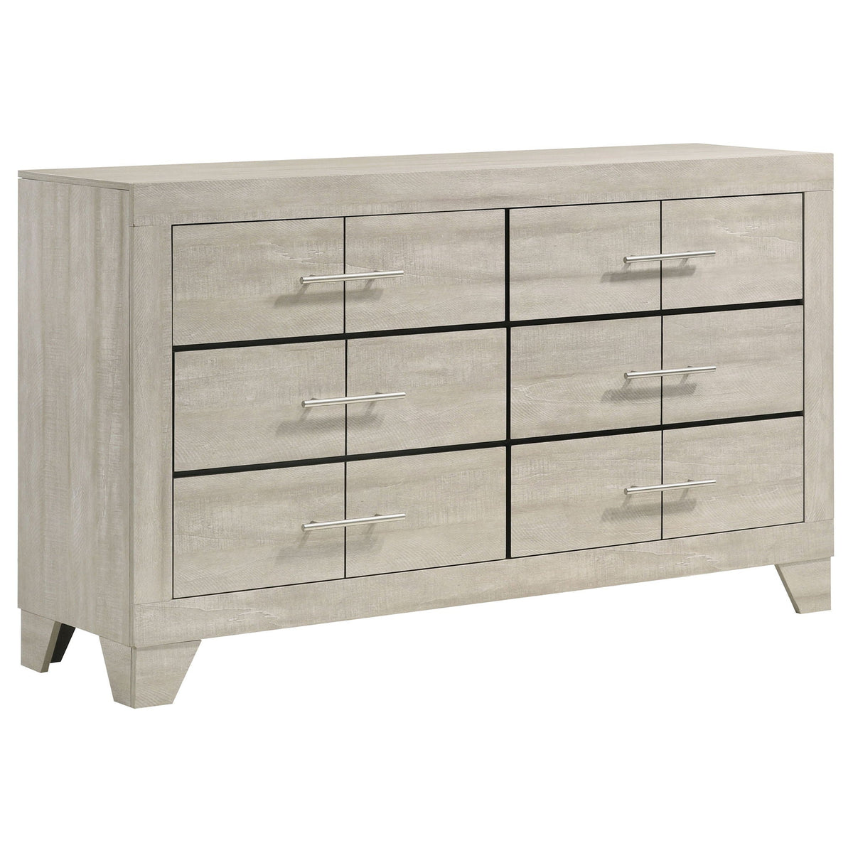 Trenton 6-drawer Bedroom Dresser Rustic Cream by Unique Piece Furniture