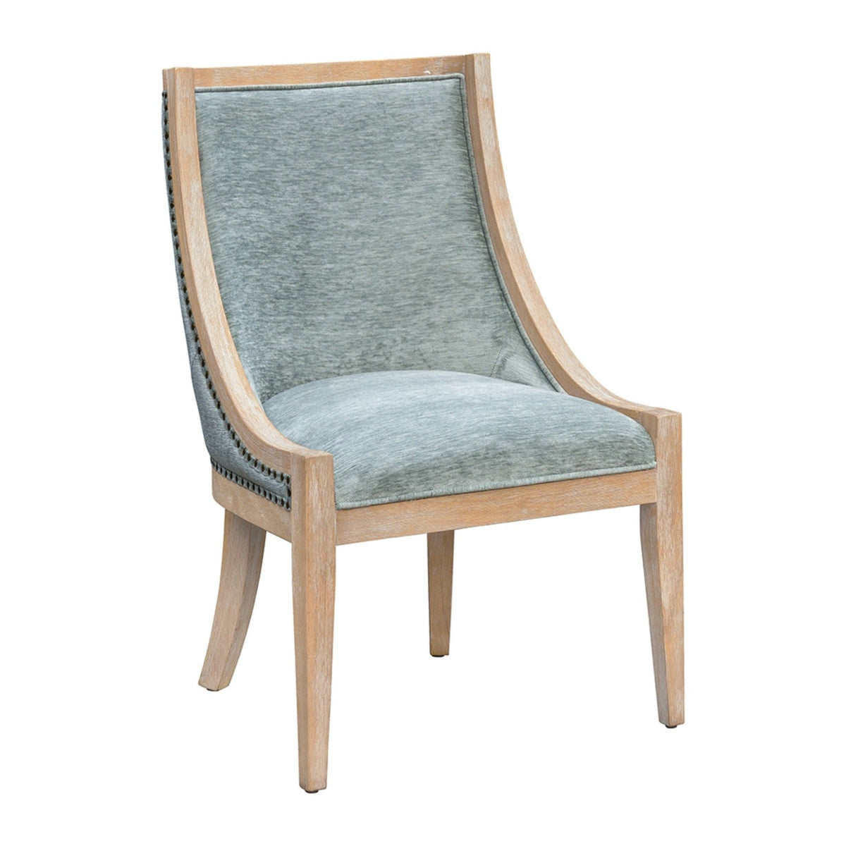 Upholstered Dining Chair With Nailhead Trim by Unique Piece Furniture