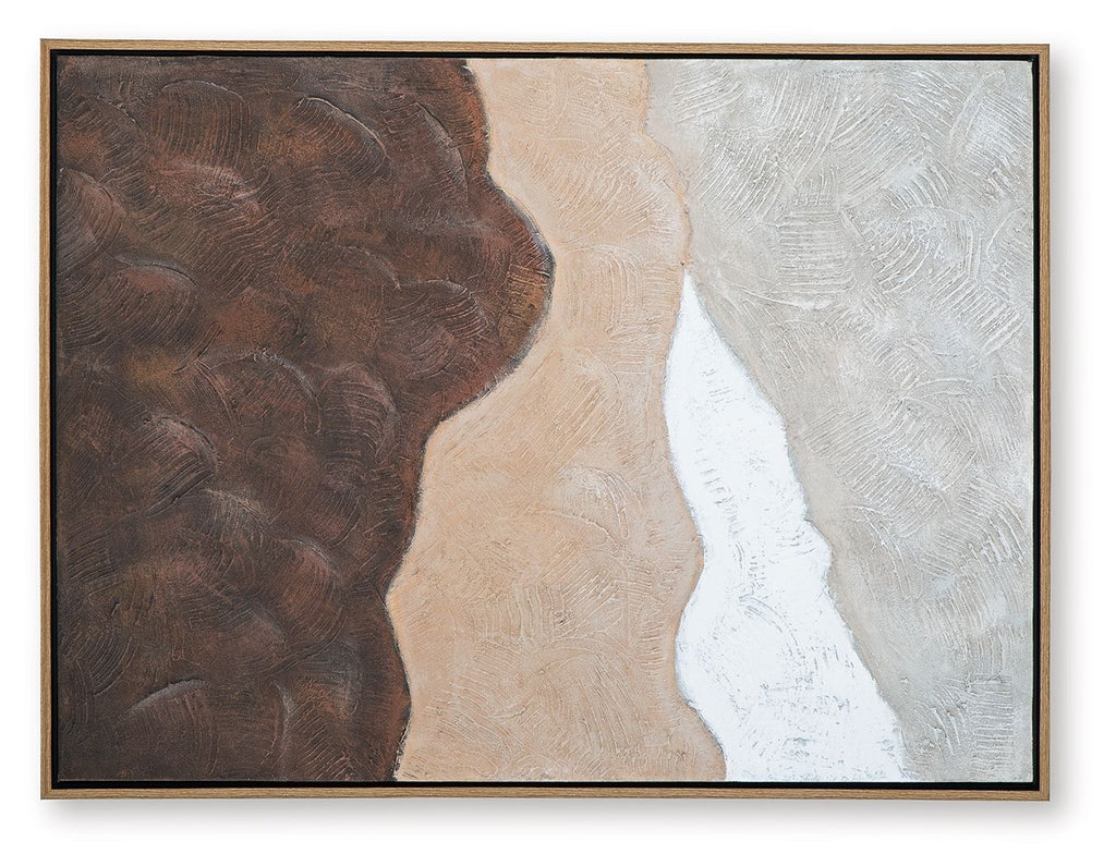 Fanthorne - Wall Art - Tan / Brown / White by Unique Piece Furniture