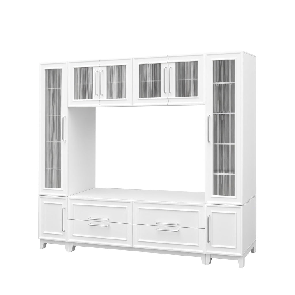 Wall Unit Modern Entertainment Center With Glass Doors by Unique Piece Furniture