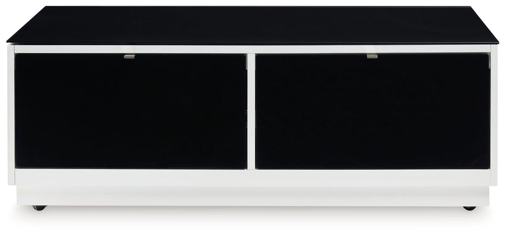 Gardoni - Rectangular Cocktail Table - White / Black by Unique Piece Furniture