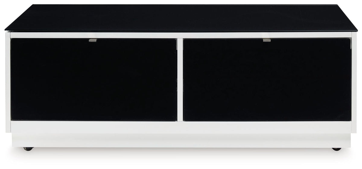 Gardoni - Rectangular Cocktail Table - White / Black by Unique Piece Furniture
