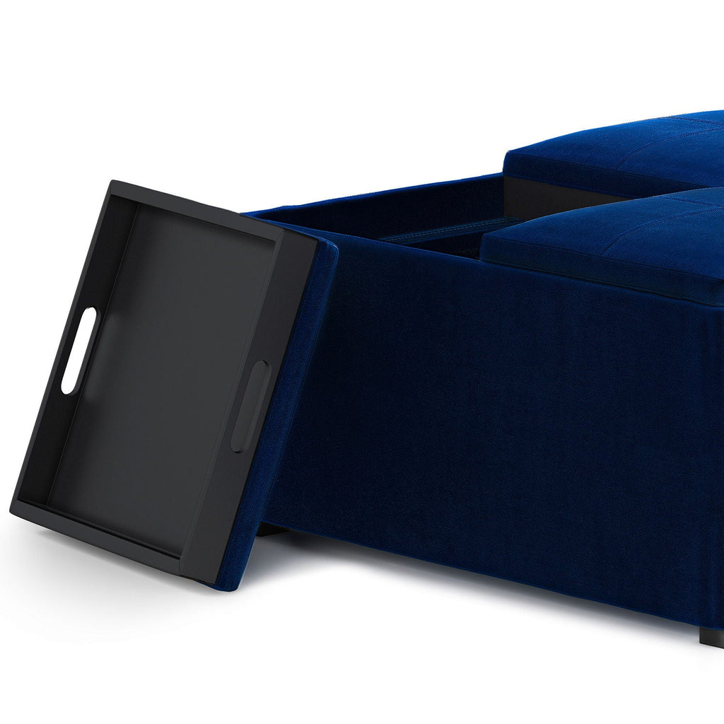 Avalon - Square Coffee Table, Storage Ottoman by Unique Piece Furniture