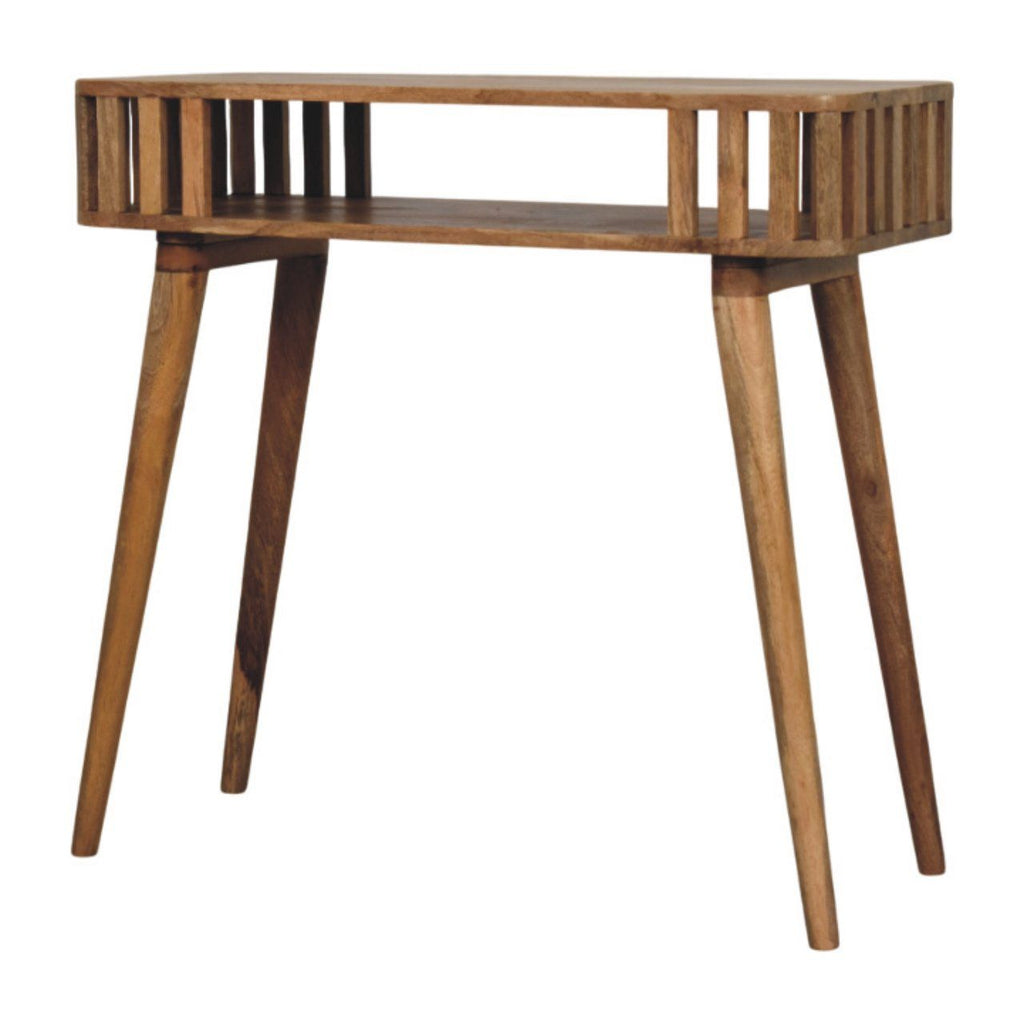 Slatted Console - Light Brown by Unique Piece Furniture