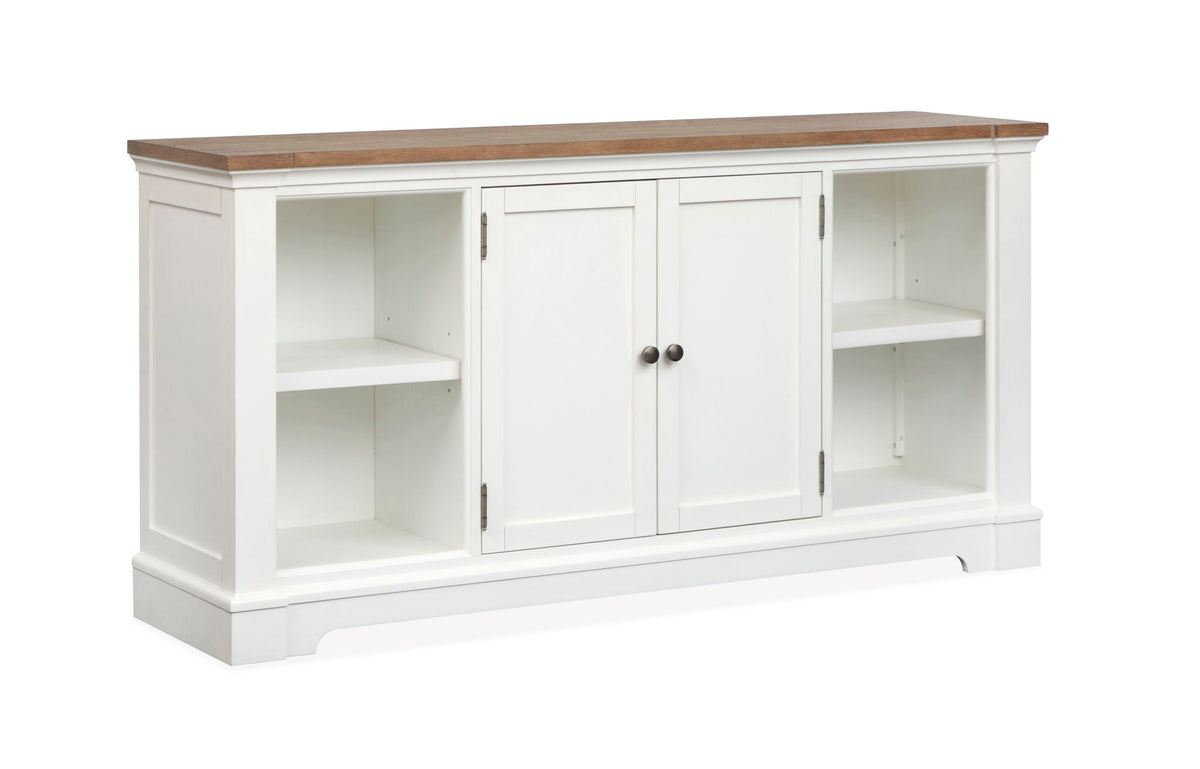 Kingston - Credenza - Whisper White And Cerused Nutmeg by Unique Piece Furniture