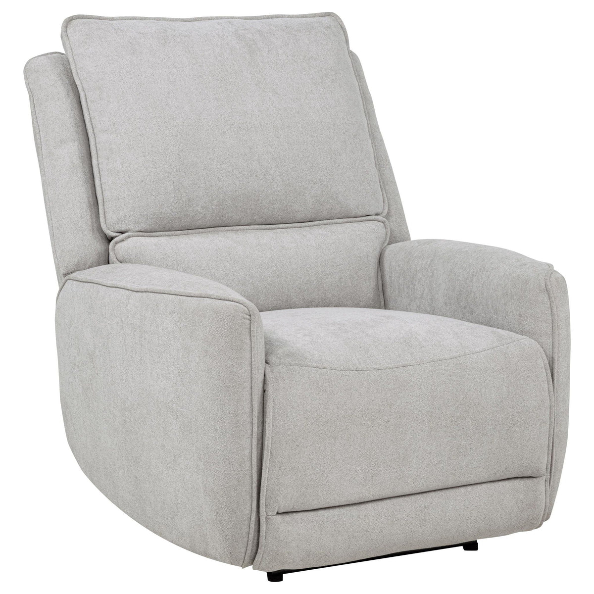 Sylmar Chenille Upholstered Power Recliner Dove Grey by Unique Piece Furniture