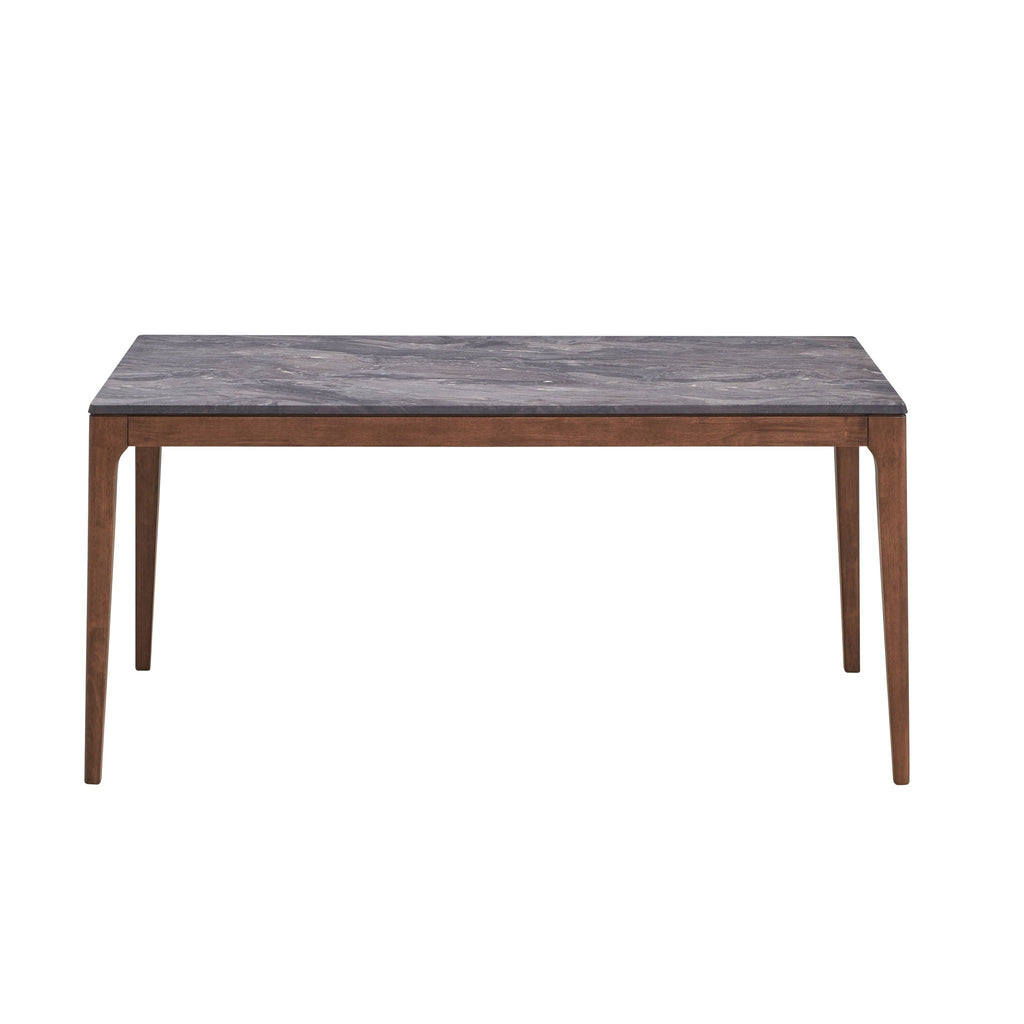 Bevis - Engineered Stone Top Dining Table - Walnut by Unique Piece Furniture