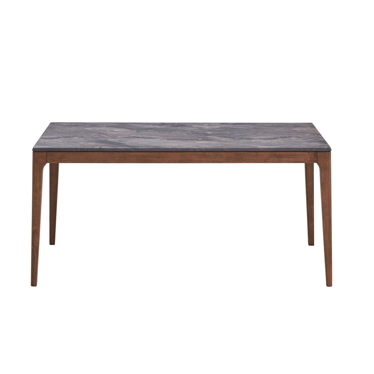 Bevis - Engineered Stone Top Dining Table - Walnut by Unique Piece Furniture
