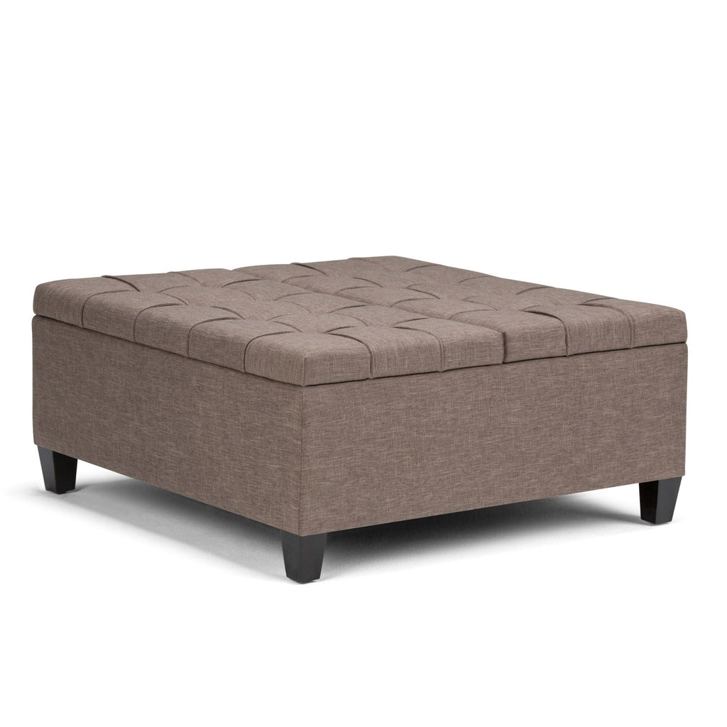 Harrison - Coffee Table Storage Ottoman - Tanners Brown by Unique Piece Furniture