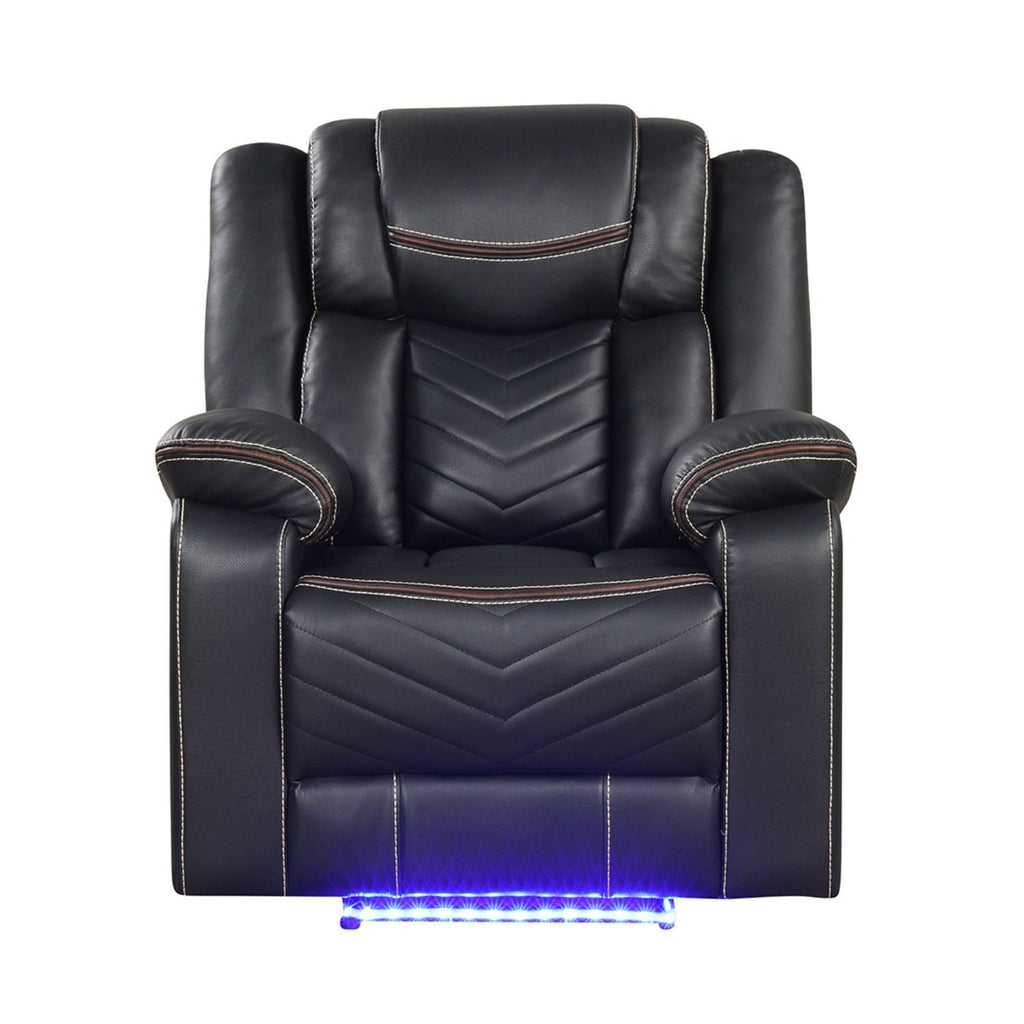Challenger - LED Power Recliner Chair by Unique Piece Furniture