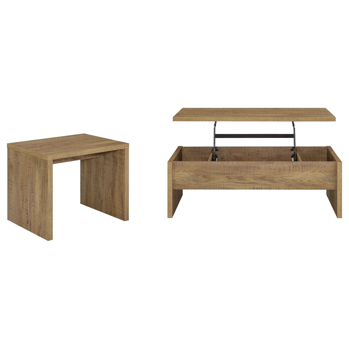 Canoga 2-piece Lift Top Cocktail Coffee Table Set Mango by Unique Piece Furniture