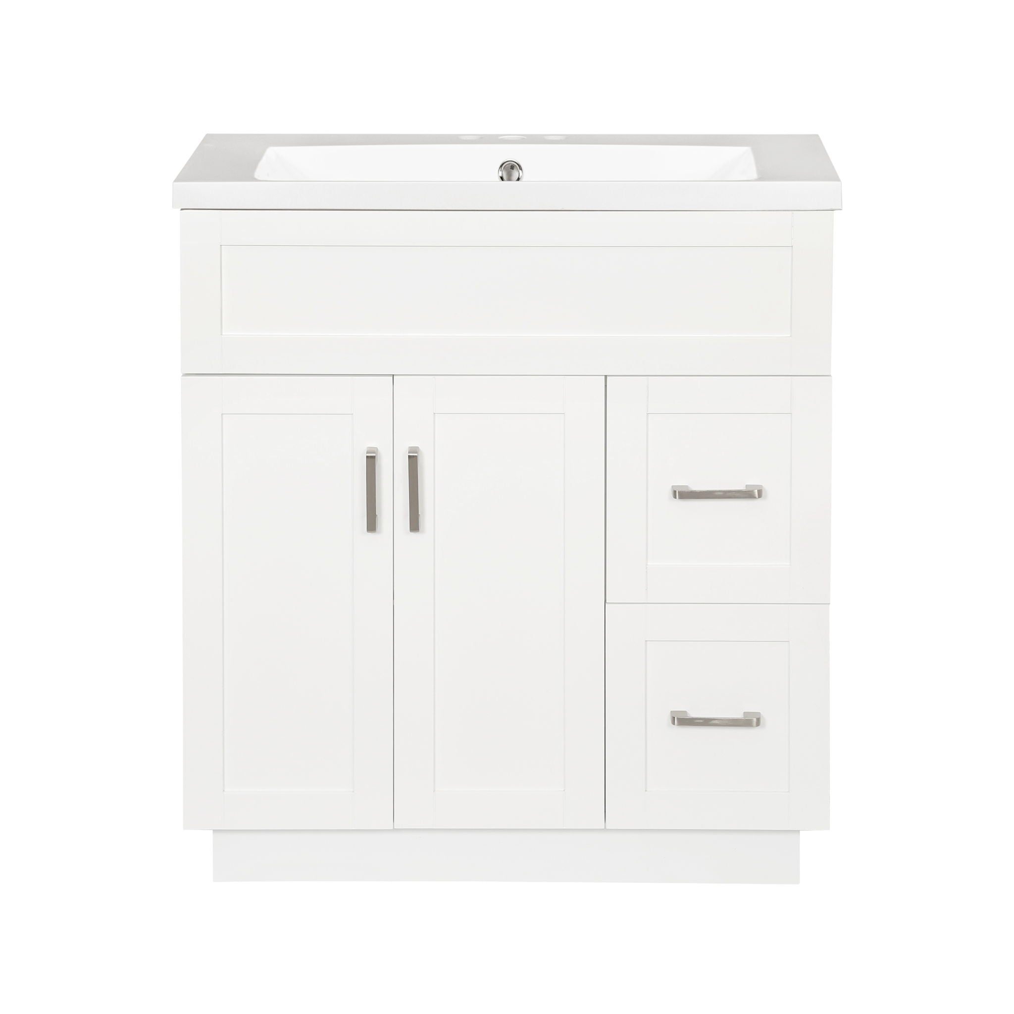 Bathroom Vanity With 2 Doors, 2 Drawers, Adjustable Shelf, Hidden Slides & Soft Close Hinges by Unique Piece Furniture