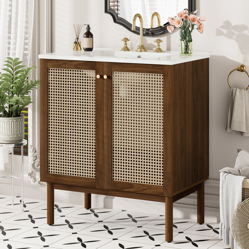 Bathroom Vanity Cabinet With Doors, Soft Close Design by Unique Piece Furniture