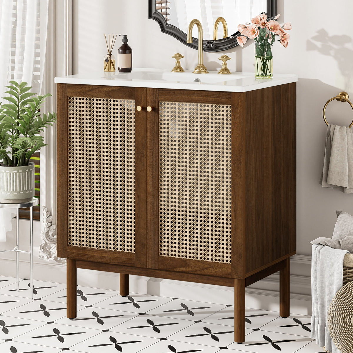 Bathroom Vanity Cabinet With Doors, Soft Close Design by Unique Piece Furniture